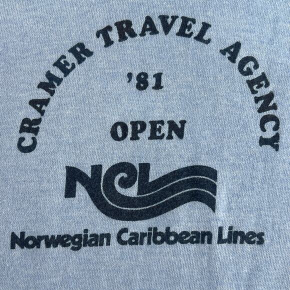 80s Norwegian Caribbean Lines tshirt 1980s vintage - Picture 2 of 6